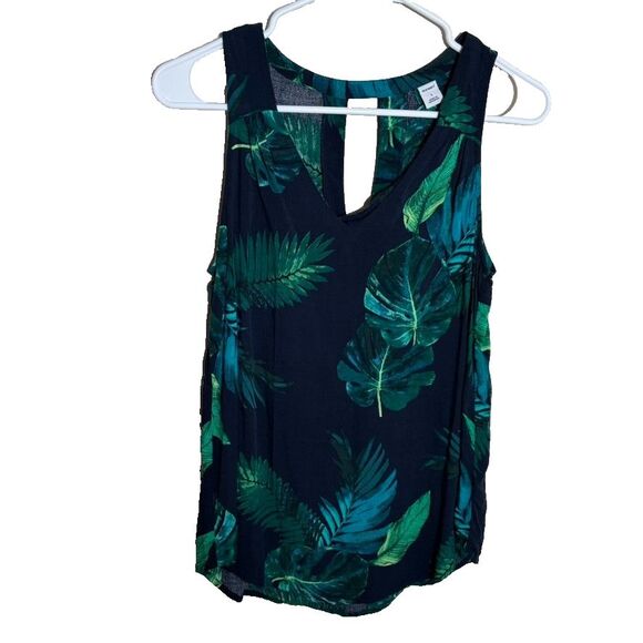 Old Navy Tank Top Women's Small Floral Sleeveless Printed Casual Shirt - Picture 1 of 8